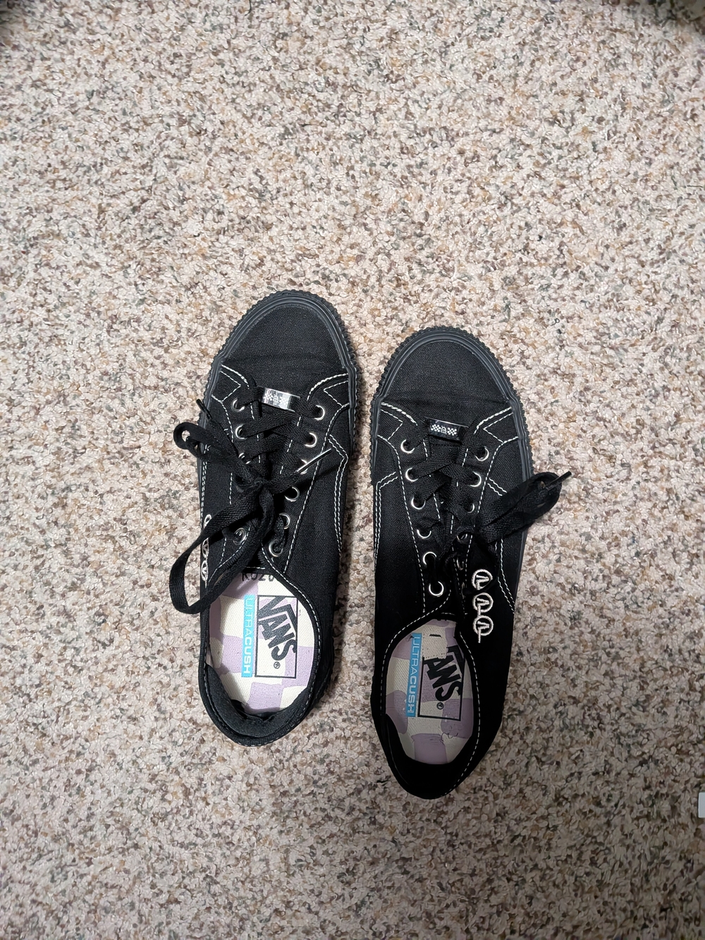 Vans Karina Rozunko Black Canvas Low Top Sneakers